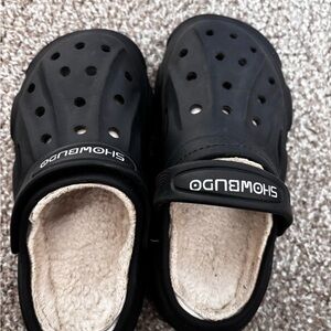 Kids Fur Lined Clogs Garden Shoes for Boys Girls Fashions Winter Warm